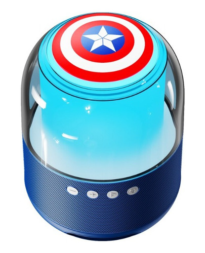 Parlante Disney Tws Speaker Qs-s1 Capitan America Blue 