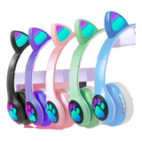 Audifonos Cat Gato Infaltiles Bluetooth Viv-23m Colores Luz