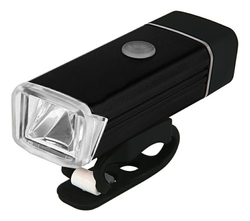 Farol Recarregável Usb Sem Cabo 180 Lumens Em Aluminio Preto