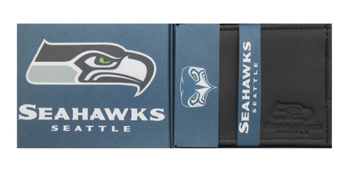 Cartera Piel  Seahawks Halcones Marinos