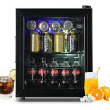 Mini Refrigerador Krib Bling Para 75 Latas Con Vidrio Templa