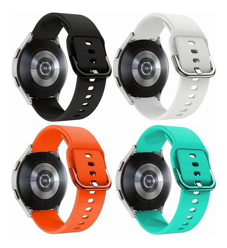 4 Correas Silicona Para Samsung Galaxy Watch 5 Pro 4 Active