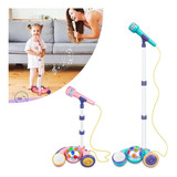 Microfono Karaoke Mp3 Con Luces Pedestal Juguete Infantil