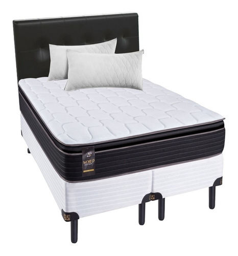 Sommier + Colchon King Koil Finesse 2x2 Respaldo Y Almohadas