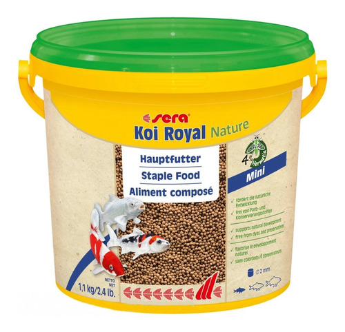 Alimento Koi Sera Koi Royal Mini Balde 900 Gramos