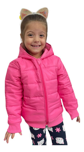 Jaqueta Infantil Unissex Nylon Com Enchimento, Kyly