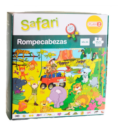 Rompecabezas Juego Didactico Infantil Safari Niños