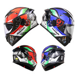 Casco Vgv Para Moto Deportivo Certificado Dot Con Visera