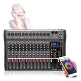 Mezcladora Mixer Audio Profesional 12 Canales Usb Bluetooth