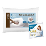 Travesseiro Duoflex Natural Látex 50x70x14  + Capa Protetora