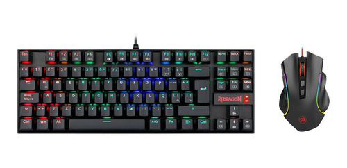 Kit Teclado Y Mouse Redragon K552, Rgb