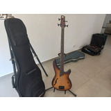 Baixo Ibanez Workshop Srh500f Fretless Brown Burst Flat Nat