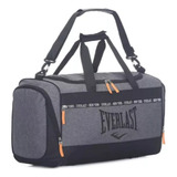 Bolso Everlast Grande 4 Compartimientos Urbano Deportes Gris