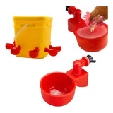 Bebedouro Automático Copo Tijela Aves Pintos Kit 12 Pcs