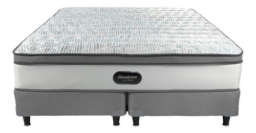 Sommier Europea Simmons Beautyrest Silver Queen De 190cmx160cm Con Base Dividida