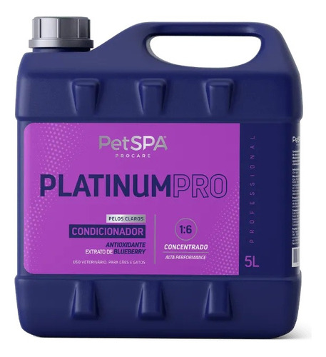 Condicionador Petspa Platinum Pro 5l 1:6 - Squeeze