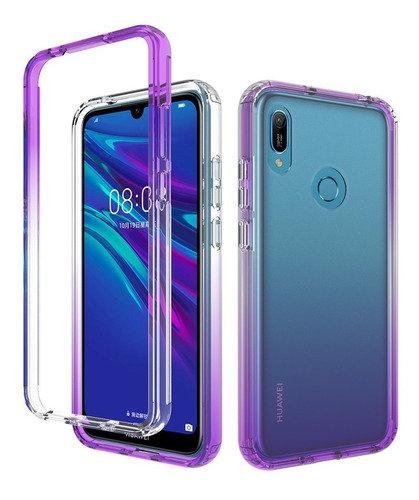 Funda 360° Bicolor Transparente Difuminada Samsung Huawei