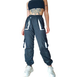 Pantalon Jogger Con Cadena Y Tirador Microfibra Babucha