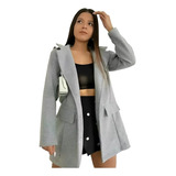 Tapado Saco Blazer De Paño Para Mujer Calidad Premium 