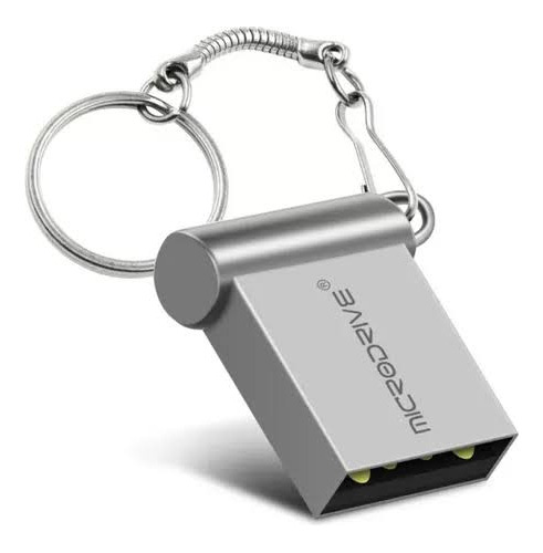 Pendrive 128 Gb Ultra Mini Aço Escovado Microdrive