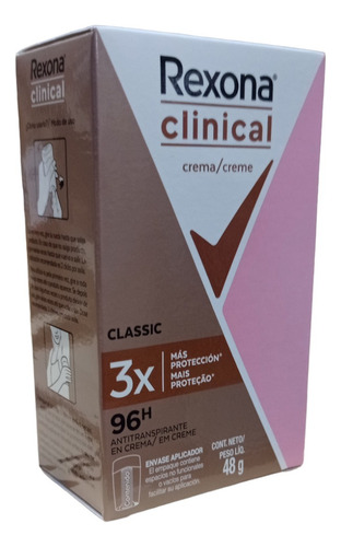 Rexona Clinical Desodorante En Crema Classic 48g C/u