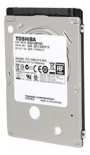 Disco Rígido 500gb Toshiba, Nuevo En Blister Cerrado 