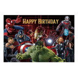 1 Pendon 120x80 Avengers Heroes Decoracion Cumpleaños Hogar
