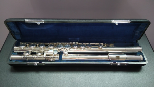 Flauta Transversal Pearl Ns-97 Bocal Prata Maciça 