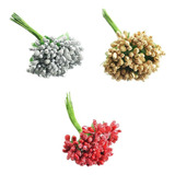 Pistyl, 3 Racimos De 36 Estambres De Flores Artificiales