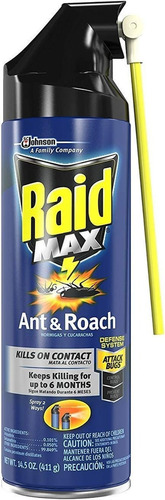Raid Max Ant And Roach Spray, 14.5 Oz (paquete - 3)