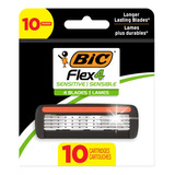 Bic Flex 4 Cartuchos De Repuesto Recargables Para Hombres, C