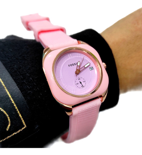 Reloj Malla Silicona Con Calendario Unisex