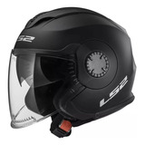 Casco Moto Ls2 570 Verso Solid Abierto Visor Doble Rebatible