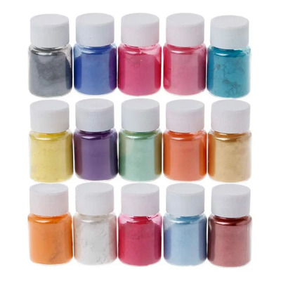 15 Colores De Tintes En Polvo For Resina Epoxi, Polvo De
