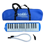 Melodica Melodion Romms Escolar 32 Teclas Funda Y Accesorios