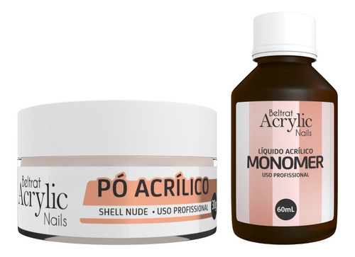 Kit Acrigel Pó Acrílico + Monomer 60ml - Beltrat