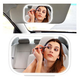 Espejo De Maquillaje Para Auto Con 3 Modos De Luz Recargable