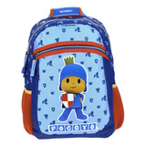 Mochila Mediano Azul Chenson Pocoyo Kinder Poky Para Niño