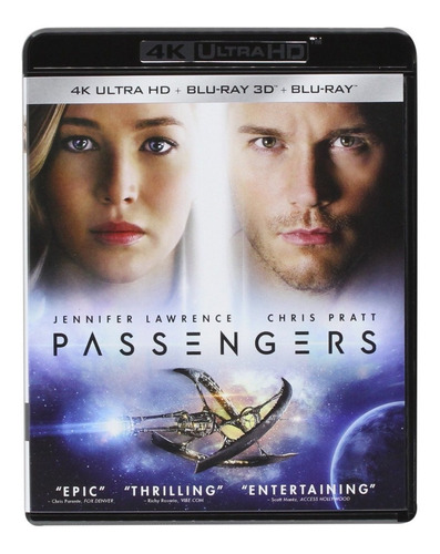 Blu Ray 4k Ultra Hd Passengers 3d Lawrence Pratt Original 