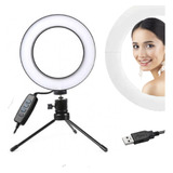 Ring Light Da Moda P/ Estudios De Gravação E Maquiagem Modas Cor Da Estrutura Preto Cor Da Luz Branco Frio, Branco Quente E Amarelo 110v/220v