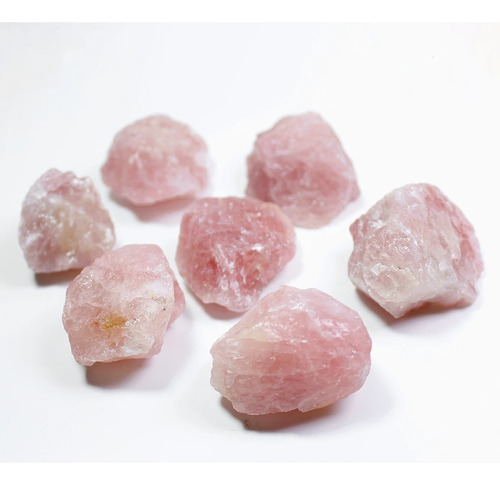 Cristal Cuarzo Rosa Naturales En Bruto 30 50mm 700gramos