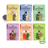 Máscarilla Facial Multivitaminica Nutritiva A B C E Pack 10