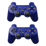 Control Mando Ps3 Pack 2 Uni Inalambrico Bluetooth Colores 