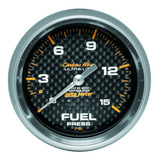 Autometer 4811 Presion De Combustible 0-15 Psi Carbon Fiber