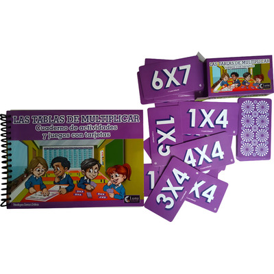 Las Tablas De Multiplicar. Tarjetas Didácticas Luna Infantil | MercadoLibre