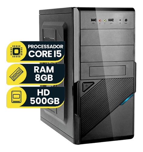 Computador Cpu Pc Intel Core I5 3470, 8gb Ram, Hd 500gb