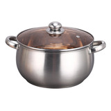 Olla De Sopa Antiadherente De Acero Inoxidable De 24 Cm Para