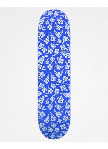 Tabla Skate 8.25 Krooked Flower Blue + Lija | Laminates