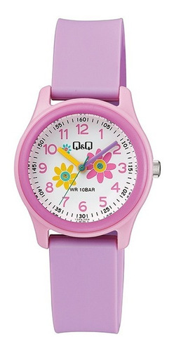 Reloj Infantil Para Niña Q & Q Análogo Multicolor Vs59j004y