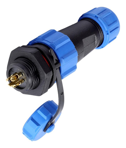 Conector Sp20 4 Pinos Macho + Fêmea Ip68 A Prova D´água